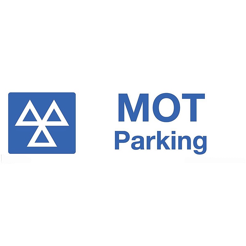 MOT Parking Rigid Plastic Signs - Premises
