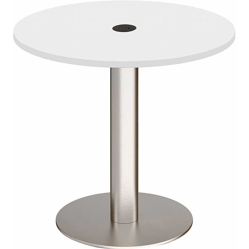 Monza Round Meeting and Breakout Tables with Power - Office Furniture