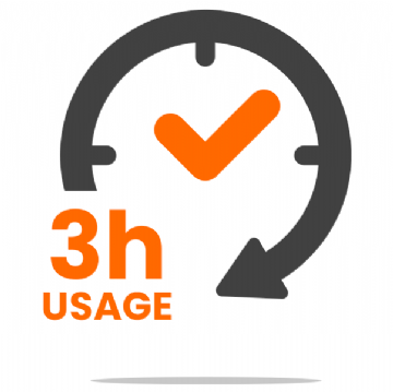 3 Hour Usage